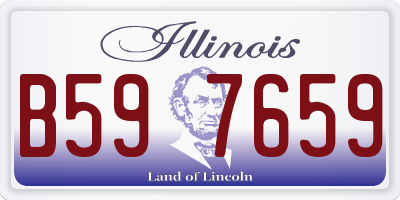 IL license plate B597659