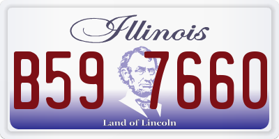 IL license plate B597660