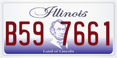 IL license plate B597661