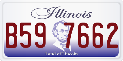 IL license plate B597662