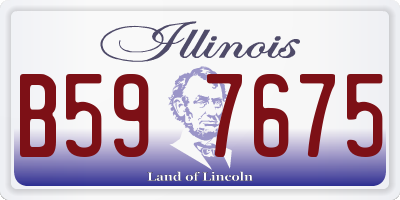 IL license plate B597675