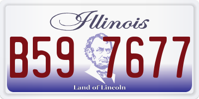 IL license plate B597677