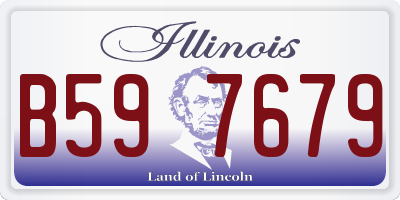 IL license plate B597679