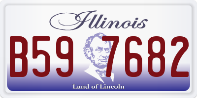 IL license plate B597682