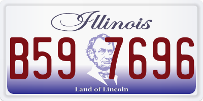 IL license plate B597696