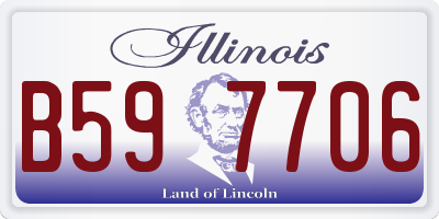 IL license plate B597706
