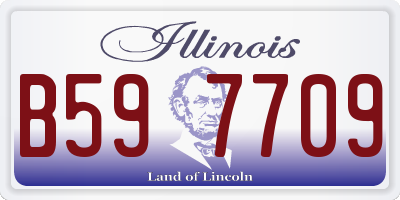IL license plate B597709