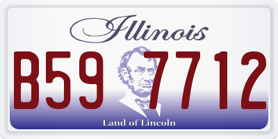IL license plate B597712