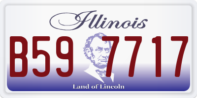 IL license plate B597717
