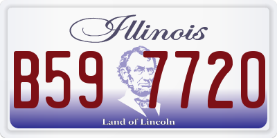 IL license plate B597720