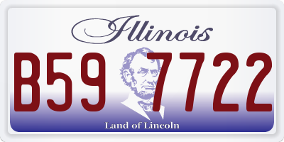 IL license plate B597722