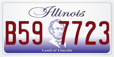 IL license plate B597723