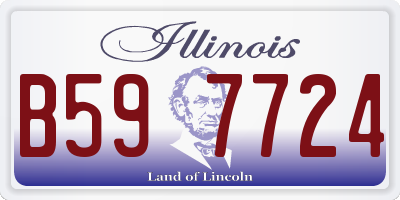 IL license plate B597724