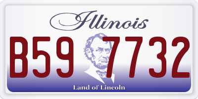 IL license plate B597732