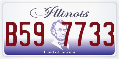 IL license plate B597733