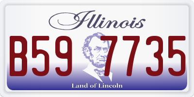 IL license plate B597735