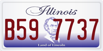 IL license plate B597737