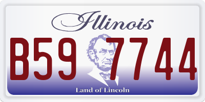 IL license plate B597744