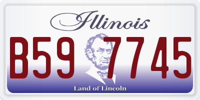 IL license plate B597745