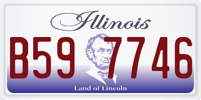 IL license plate B597746