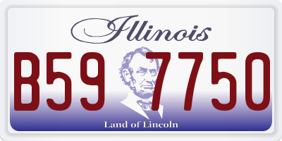 IL license plate B597750
