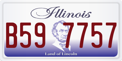 IL license plate B597757
