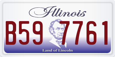 IL license plate B597761