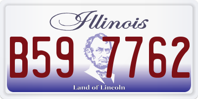 IL license plate B597762