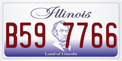 IL license plate B597766