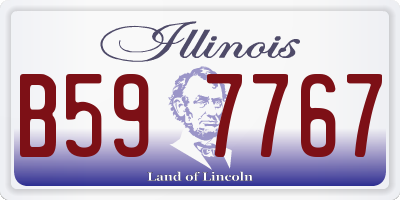 IL license plate B597767