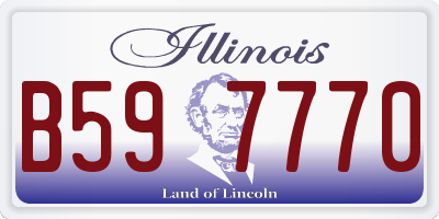 IL license plate B597770