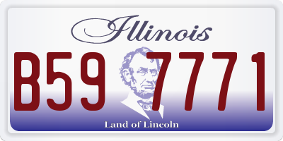 IL license plate B597771