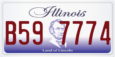 IL license plate B597774