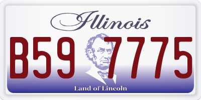 IL license plate B597775