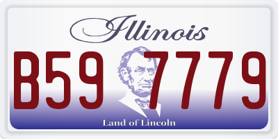 IL license plate B597779