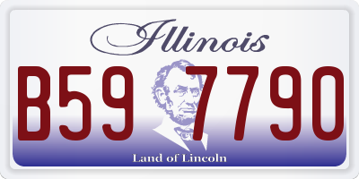 IL license plate B597790