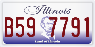 IL license plate B597791
