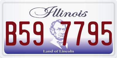 IL license plate B597795