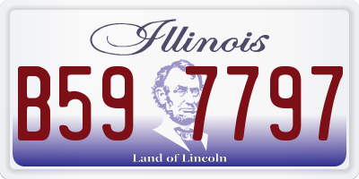 IL license plate B597797