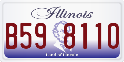 IL license plate B598110