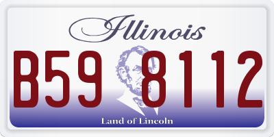 IL license plate B598112