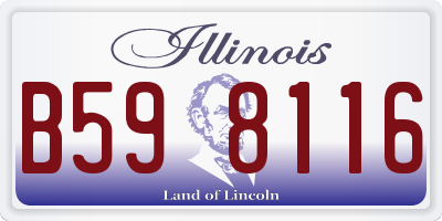 IL license plate B598116