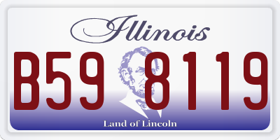 IL license plate B598119