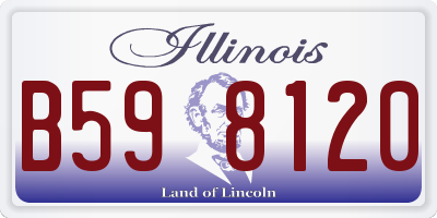 IL license plate B598120