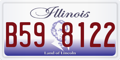 IL license plate B598122