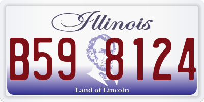 IL license plate B598124