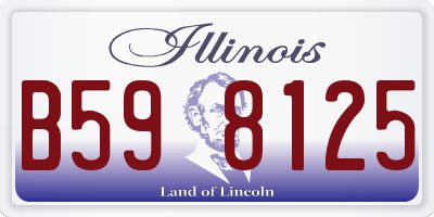IL license plate B598125