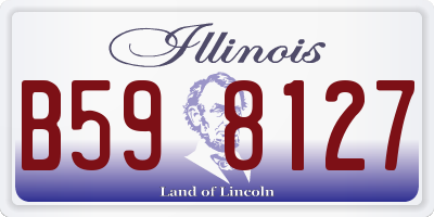 IL license plate B598127