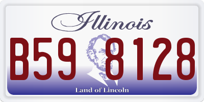 IL license plate B598128