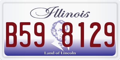 IL license plate B598129